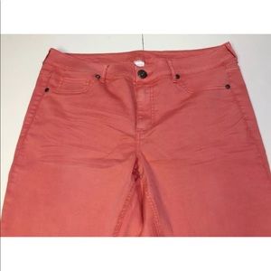 Maurices Women's Pink Skinny Leg Jeans Size 16